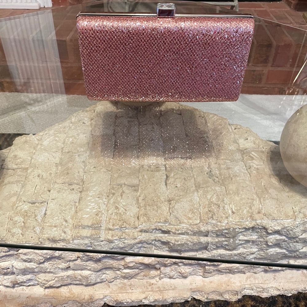Sasha handbags, Inc. with silver chain strap.